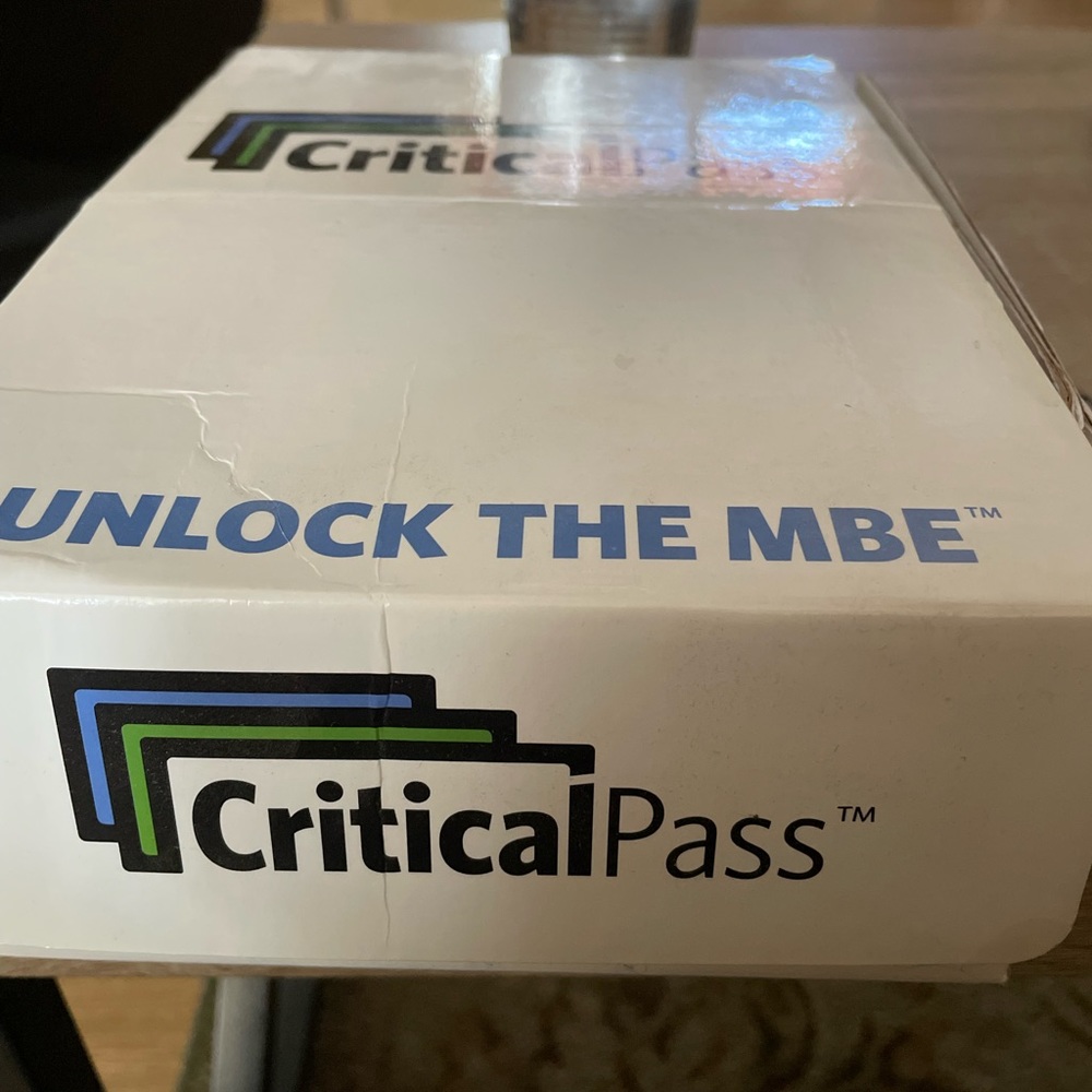 Pass the California bar with these Critical Pass MBE flash cards!